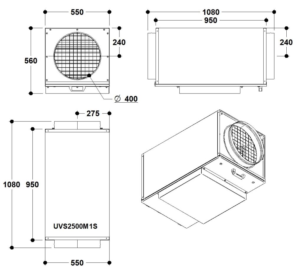 UVS2500M2S 1 UVS2500M1S 2 1